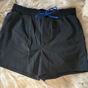 NWOT Lululemon Pace Breaker lined shorts 7” gray w blue streaks💙